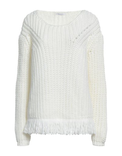 Shop Biancoghiaccio Woman Sweater White Size 2 Acrylic, Wool, Viscose, Alpaca Wool