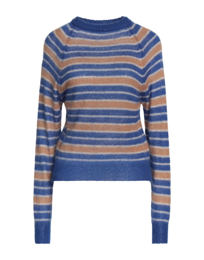 Shop Biancoghiaccio Woman Sweater Blue Size 1 Acrylic, Polyamide, Mohair Wool