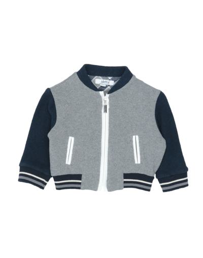 Aletta Newborn Boy Cardigan Grey Size 3 Cotton, Acrylic, Elastane, Viscose, Polyamide In Grey