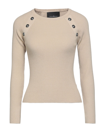 Shop John Richmond Woman Sweater Beige Size L Viscose, Polyester, Nylon