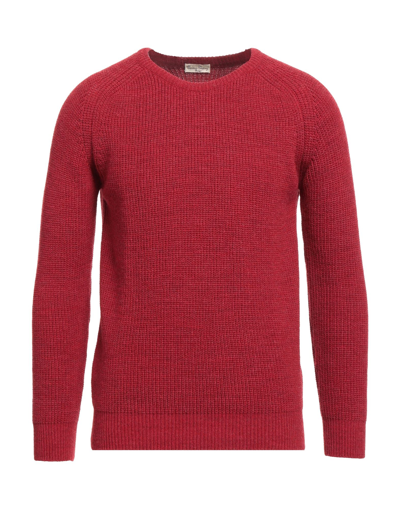 Shop Cashmere Company Man Sweater Burgundy Size 36 Wool, Alpaca Wool In Red