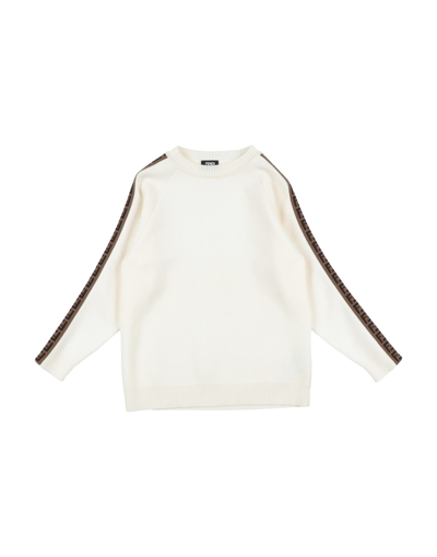Shop Fendi Sweaters In Ivory