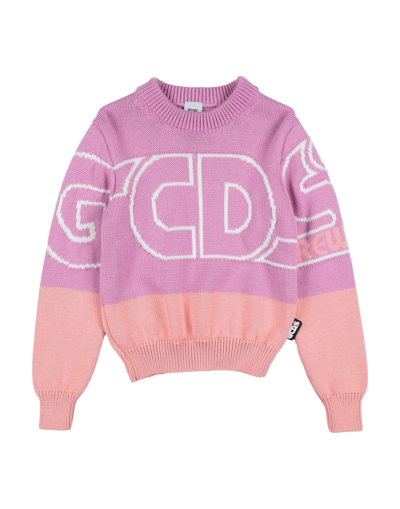 Shop Gcds Mini Toddler Girl Sweater Pink Size 6 Virgin Wool, Acrylic