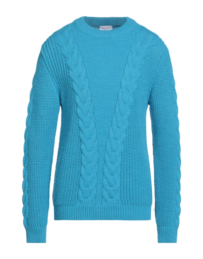 Shop Family First Milano Sweaters In Azure