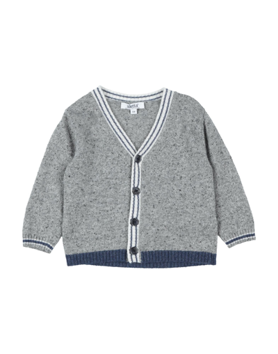 Shop Aletta Newborn Boy Cardigan Grey Size 3 Wool, Viscose, Polyamide, Silk
