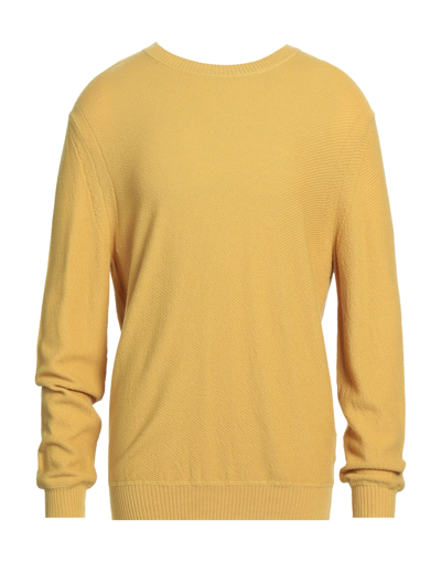 Shop Ermenegildo Zegna Zegna Man Sweater Ocher Size 44 Wool, Cashmere In Yellow