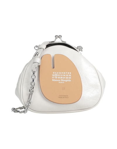 Shop Maison Margiela Handbags In Ivory