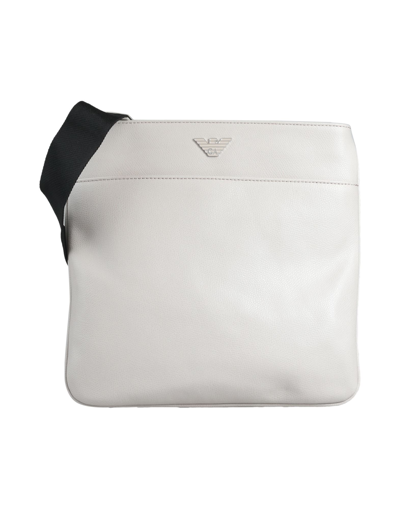 Shop Emporio Armani Handbags In Light Grey