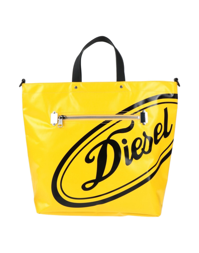 Shop Diesel Woman Handbag Yellow Size - Textile Fibers