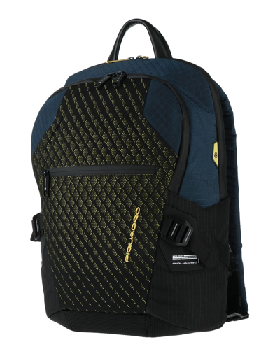 Shop Piquadro Backpacks In Dark Blue