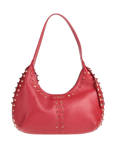 Shop La Carrie Woman Shoulder Bag Red Size - Soft Leather