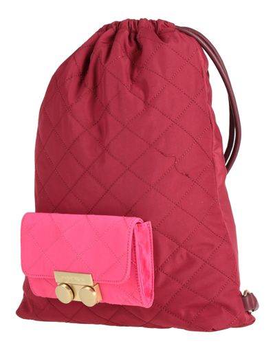 Shop Maliparmi Backpacks In Brick Red
