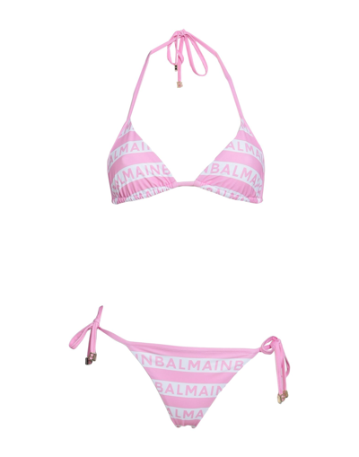 Shop Balmain Bikinis In Pink