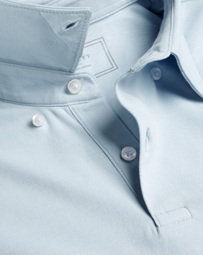 Shop Charles Tyrwhitt Men's  Combed Polo Shirt In Blue
