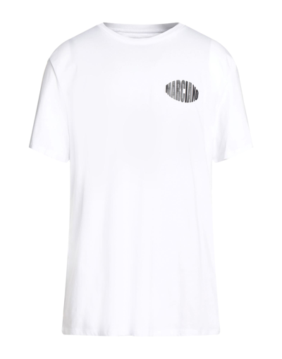 Shop Marciano Man T-shirt White Size Xxl Cotton