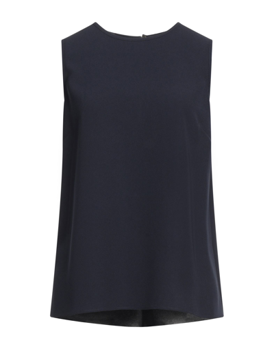 Shop P.a.r.o.s.h P. A.r. O.s. H. Woman Top Midnight Blue Size Xs Polyester, Elastane