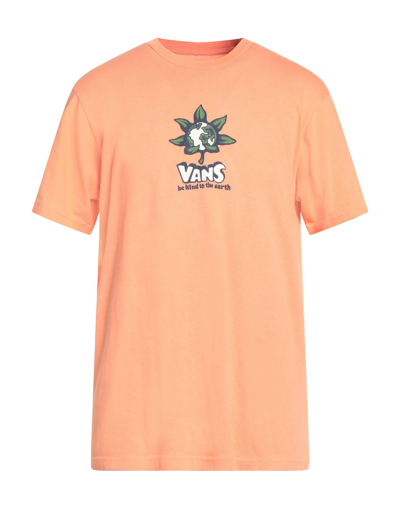 Shop Vans Man T-shirt Salmon Pink Size Xl Cotton
