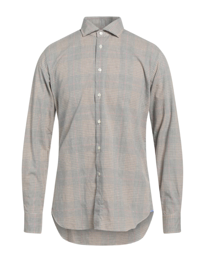 Shop Xacus Man Shirt Grey Size Xl Cotton