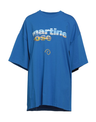 Shop Martine Rose T-shirts In Blue