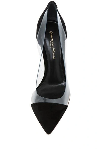 Shop Gianvito Rossi Suede & Plexy Pumps In Black