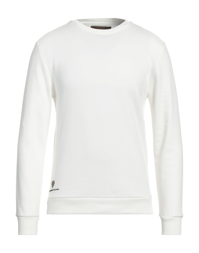 Shop Laboratori Italiani Man Sweatshirt White Size Xxl Cotton, Polyester, Elastane