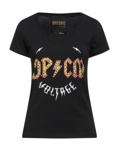 Shop Brand Unique Woman T-shirt Black Size 1 Cotton, Elastane