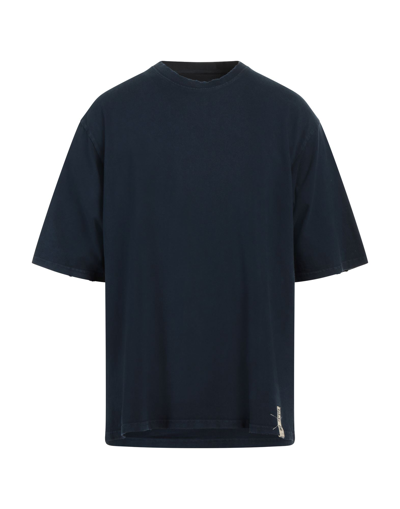 Shop Novemb3r Man T-shirt Midnight Blue Size Xl Cotton