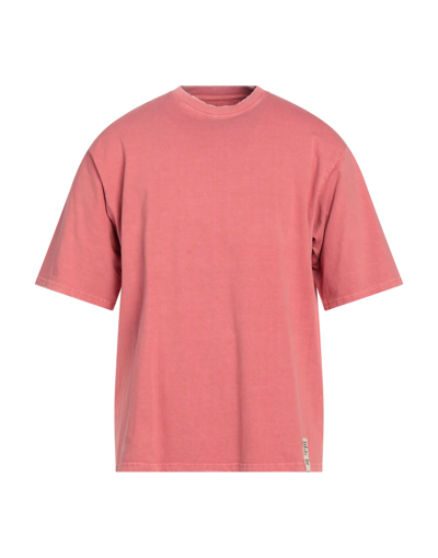 Shop Novemb3r Man T-shirt Salmon Pink Size Xl Cotton