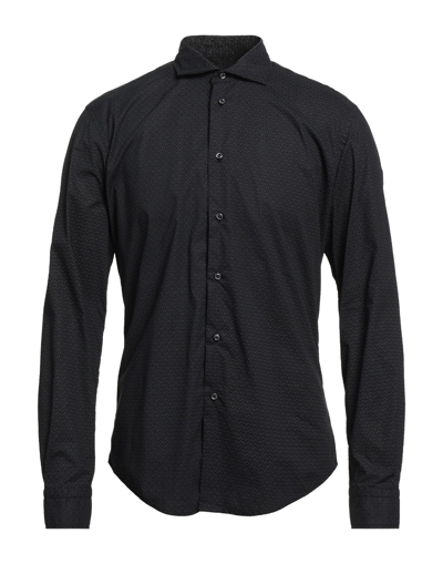 Shop Brian Dales Man Shirt Black Size 15 Cotton