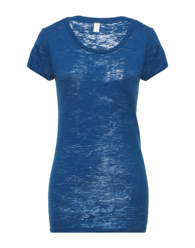 Shop Alternative Woman T-shirt Blue Size L Polyester, Cotton