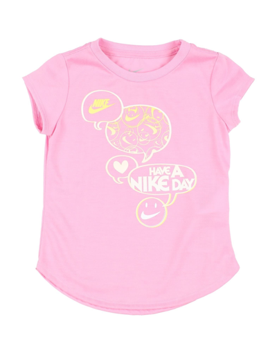 Shop Nike Recycled Poly Tee Toddler Girl T-shirt Pink Size 7 Recycled Polyester