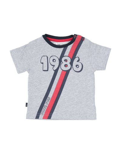 Shop North Pole Newborn Boy T-shirt Light Grey Size 3 Cotton, Polyester
