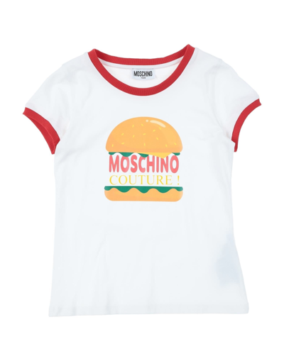 Shop Moschino Teen T-shirts In White