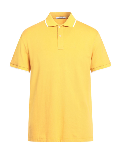 Shop At.p.co At. P.co Man Polo Shirt Yellow Size Xxl Cotton, Elastane