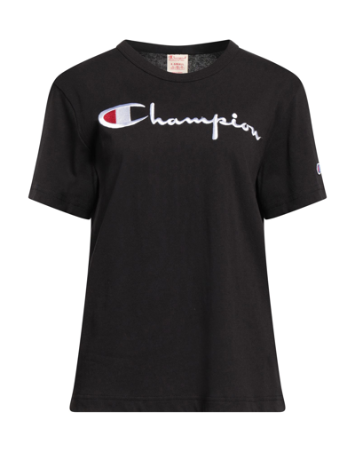 Shop Champion Woman T-shirt Black Size Xs Cotton