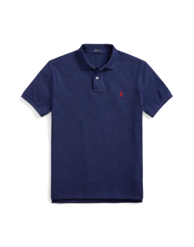 Shop Polo Ralph Lauren Classic Fit Mesh Polo Shirt Man Polo Shirt Midnight Blue Size L Cotton