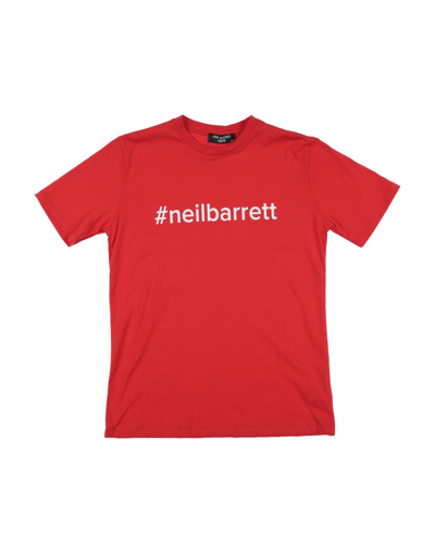 Shop Neil Barrett Toddler Boy T-shirt Red Size 6 Viscose