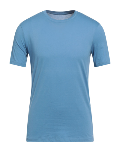 Shop Armani Exchange Man T-shirt Pastel Blue Size Xs Cotton