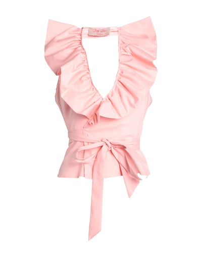 Shop Betty Blue Woman Top Pink Size 6 Cotton, Polyamide, Elastane