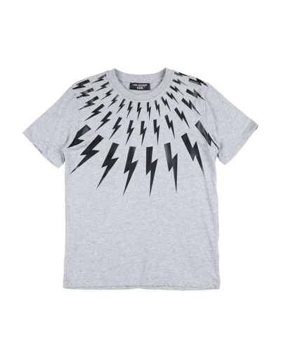 Shop Neil Barrett T-shirts In Light Grey