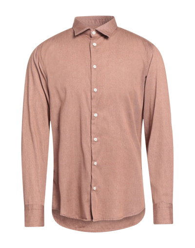 Shop Bastoncino Shirts In Tan