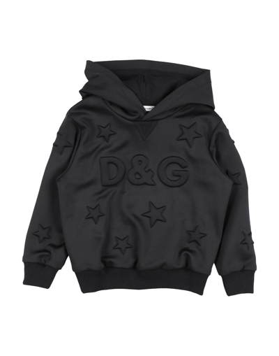Shop Dolce & Gabbana Toddler Boy Sweatshirt Black Size 7 Polyester, Elastane