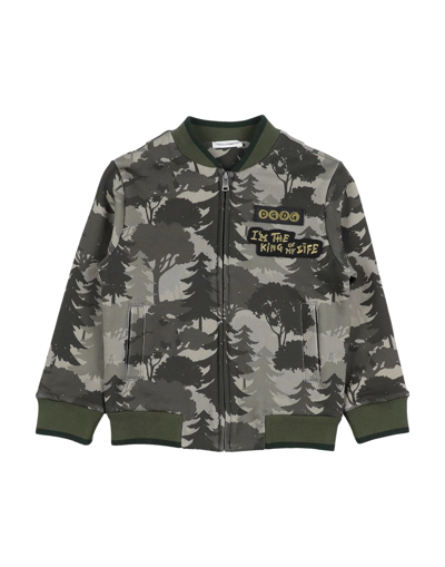 Shop Dolce & Gabbana Toddler Boy Sweatshirt Military Green Size 7 Cotton, Polyester, Viscose, Elastane