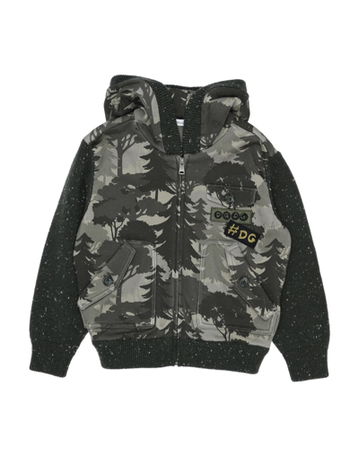 Shop Dolce & Gabbana Sweatshirts In Military Green