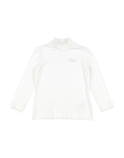 Shop Mayoral Toddler Girl T-shirt Ivory Size 4 Viscose, Elastane In White