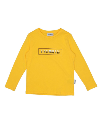 Shop Bikkembergs Toddler Boy T-shirt Ocher Size 4 Cotton In Yellow