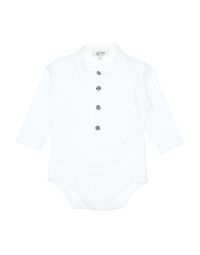 Shop Aletta Newborn Boy T-shirt White Size 3 Cotton, Elastane
