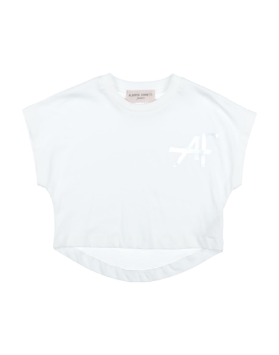 Shop Alberta Ferretti Toddler Girl T-shirt White Size 6 Cotton