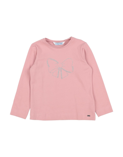 Shop Mayoral Toddler Girl T-shirt Light Pink Size 3 Cotton, Viscose, Elastane