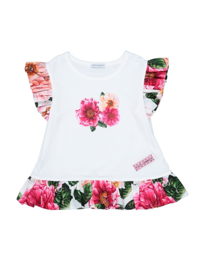 Shop Dolce & Gabbana Toddler Girl T-shirt White Size 6 Cotton, Polyester